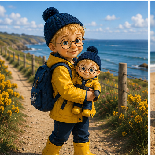 Le P'tit Breizh et sa peluche en balade