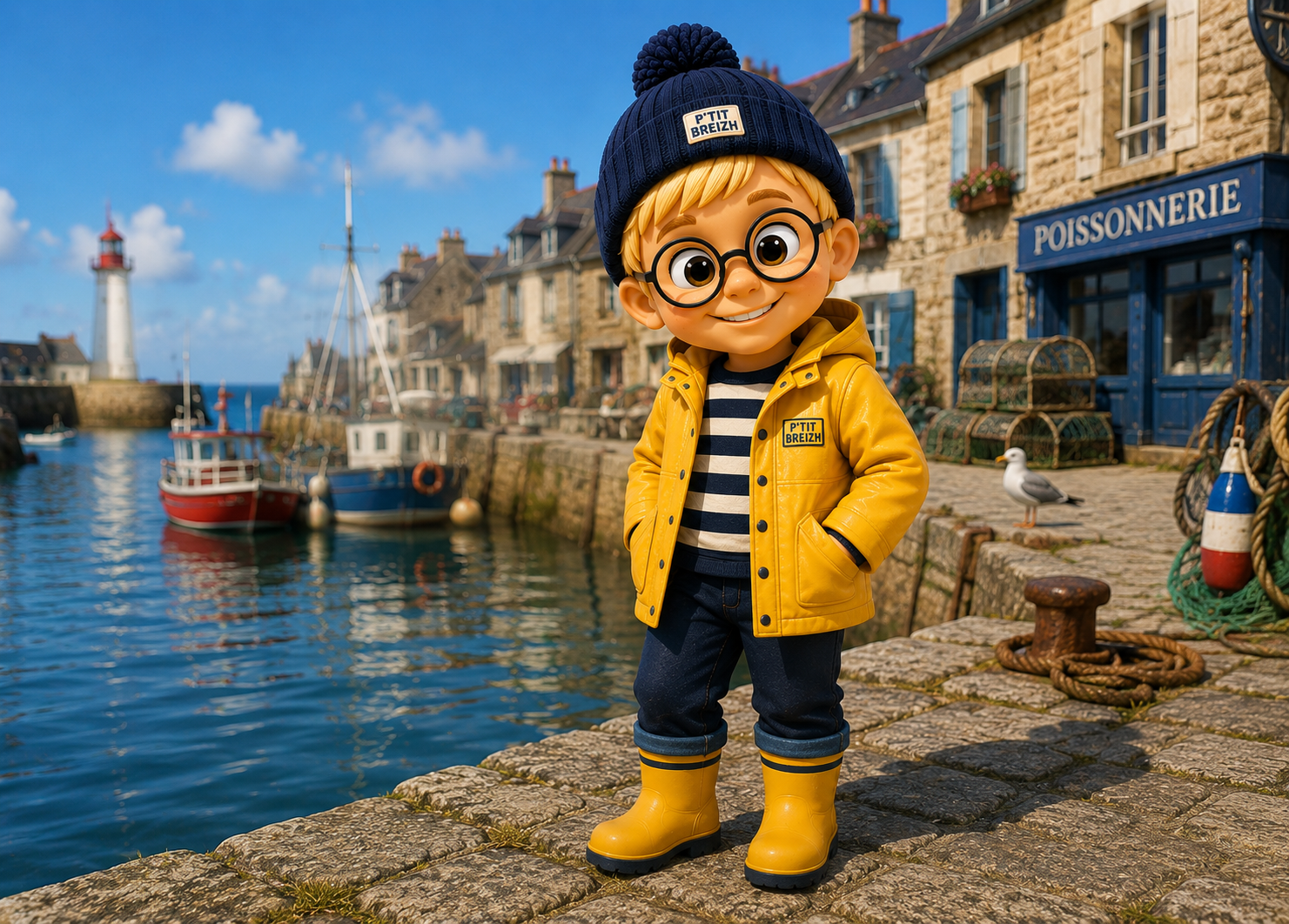 Le P'tit Breizh dans un port breton